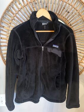 Patagonia Black Plush Full-Zip Fleece